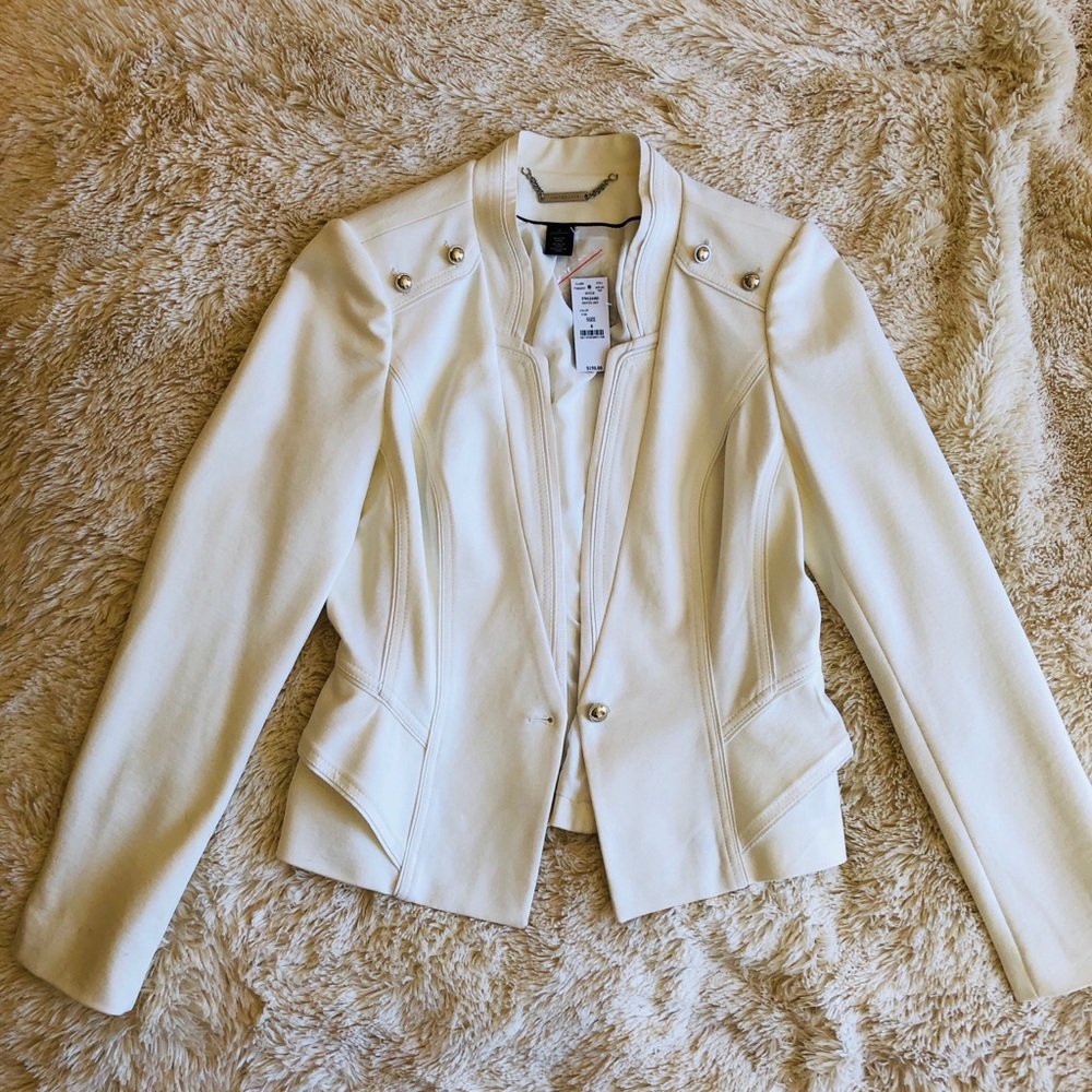 White House Black Market cream jacket